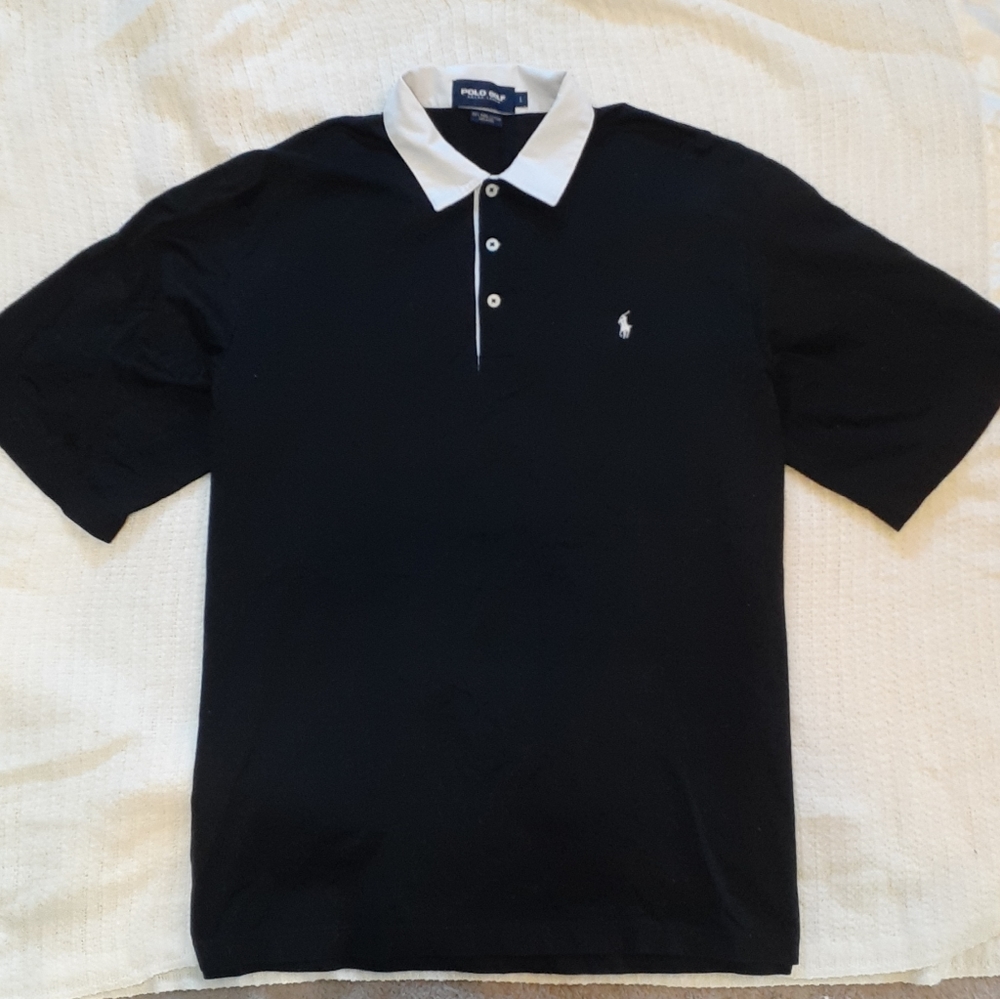 Polo Ralph Lauren Golf Pima Cotton Black Pony L